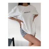 AY MONTANA LUNAVISTA Kadın Brooklyn Baskılı Oversize T-shirt