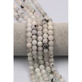 Ay Taşı Doğal Taş Dizi 8 Mm Küre Kesim - Dz-1372