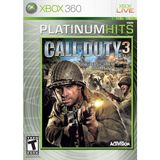 Ay Teknoloji Call Of Duty 3 Xbox 360 Oyun