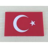 Ay Yıldız 9X6cm Yapıştırmalı Dört Köşe (Panjur Arması) Türk Bayrağı, Ay Yıldız Arması, Ay Yıldız Logo