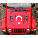 Ay Yıldız Bayrak Sticker yapıştırma