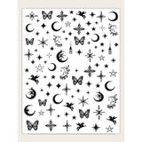 Ay Yıldız Dizayn Tırnak Sticker Tırnak Etiketi Nail Art Jo-1007