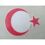 Ay Yıldız Stıcker Kırmızı 9X7cm Turk Bayragı Stıcker - Ayyıldız Etıketı - Turk Bayragı Cıkartması