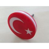 Ay Yıldız Vidalı Panjur Arması Yuvarlak Türk Bayrağı (Ayyıldız Vidalı Arma) R12 M131, M124 Panjur Arması