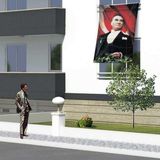 Ay Yıldızlı Mustafa Kemal Atatürk Poster CepheBayrak- 1,5x2,25 metre - Renkli
