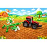 Aya Toys Pulluklu Traktör AYA-40333 Sesli Işıklı 1 Parça Pilli Oyuncak Araç - Kırmızı