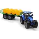 Aya Toys Renkli Mavi Saman Balyalı Pilli Traktör 3+ Yaş Erkek Çocuklar İçin Eğlenceli Oyun