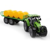 Aya Toys Yeşil Saman Balyalı Pilli Traktör Renkli Model Erkek Çocuklar İçin Eğlenceli Oyun
