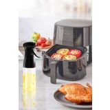 AYACO 220 ml Airfryer Pişirme Öncesi Sprey Püskürtmeli Sprey Cam Şişe Zeytinyağı Sirke Yağ Püskürtücü