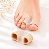Ayak Baş Parmak Eğriliği Düzeltici Koruyucu Silikon Makaralı Bunyon Halluks Valgus Baş Parmak Koruyucu Silikon 1 Adet Kırmed
