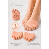 Ayak Beş Parmak Ayırıcı Metatarsal Ped 2 ADET Ayak Nasır Koruyucu Halluks Valgus Desteği Ön Ayak Pedi Ayak Gömleği