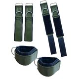 Ayak Bilek Kayışı/Fitness Ağırlık Çekiş Aparatı/Direnç Egzersiz Lastiği Ayak Çekme Aparatı (Krem)