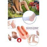 Ayak Nemlendirici Silikon Patik, Ayak Topuk Çatlaklarını Nemlendiren Çorap,Silikon Tabanlık