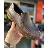 Ayakcity Erkek Günlük Hakiki Deri Full Ortopedik Taban Loafer Ayakkabı - Kahverengi - 42