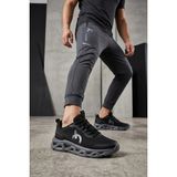 Ayakkabı Fuarı Elit ASENS4343 Erkek Klasik Sneaker Siyah - Füme