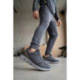 Ayakkabı Fuarı Elit ASPRT4138 Erkek Klasik Sneaker Koyu Gri
