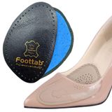 Ayakkabı Numara Küçültme Pedi, Hakiki Deri Ön Tabanlık, Stiletto Için Kaydırmaz Yarım Ayakkabı Tabanlığı, 1 Çift (36-40, Siyah)