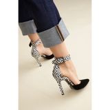 AYAKKABI PRENSİ 153 Siyah 10 Cm Kadın Stiletto, Platform Topuklu Ayakkabı
