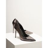 AYAKKABI PRENSİ Kadın Gümüş Stiletto Bronz Stiletto, Topuklu Ayakkabı