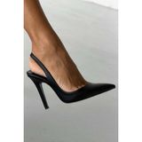 AYAKKABI PRENSİ Monica Siyah Mat 10 Cm Kadın Stiletto, Topuklu Ayakkabı