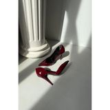 Ayakkabı Prensi Swag Cherry 10CM Stiletto, Topuklu Ayakkabı Kadın - Bordo