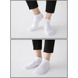 Ayakkabı Ülkesi 5 Adet Ekonomik Unisex Sıkmayan Boğazlı Siyah Patik Çorap - 40 - 46 - Beyaz