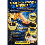 Ayakkabı Vakti Ortopedik Ayakkabı Tabanlığı Memory Foam Jel Destekli Şok Emici Tabanlık Ayak Ağrısı Önleyici Konfo