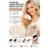 Ayakkabı Vurma Önleyici Koruyucu Ped, Kendinden Yapışkanlı, Kumaş, Dolgulu, Topuk Vurma Önleyici Yastık Pedi,1 Çift (Gri, M)
