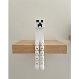 Ayakları Eklemli ( Flexi ) Beyaz Creeper Figür - Beyaz - Siyah