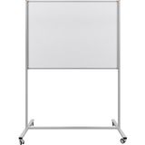 Ayaklı 90X120 Mobil Yazı Tahtası, Tekerlekli, Tek Taraflı, Beyaz - Ahşap - Beyaz - Seçenek 1