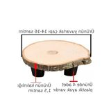 Ayaklı Ağaç Saksı Altlığı, 14-16 Cm Çapında