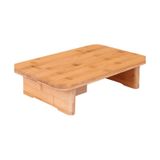 Ayaklı Bambu Kesim Tahtası-kesme Tahtası-ekmek Tahtası-et Tahtası- 36 X 24 X 8,5 Cm Kahverengi