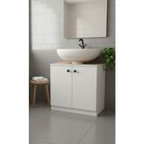 Ayaklı Lavabo Dolabı 001 Banyo Dolabı - Ahşap - Beyaz
