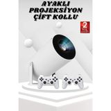 Ayaklı Oyun Projeksiyonu Çift Kollu Taşınabilir Sinema Projektörü Midastech