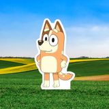Ayaklı pano Bluey Chilli Ayaklı Pano 35 cm Turuncu Doğum Günü Masa Dekoru