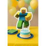 Ayaklı Pano Roblox Noob Temalı 33x29 cm Doğum Günü Masa Dekoru Çocuk Odası Süsü