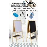 Ayakli Yazi Tahtasi Cift Tarafli 40X50cm 1 Adet Cocuk Yazi Tahtasi Alistirma Tahtasi