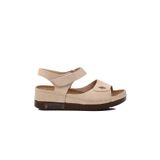 Ayakmod 07-109 RR Bej Kalın Taban Kadın Anatomik Sandalet