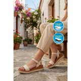Ayakmod 335333 Z Bej Kadın Sandalet