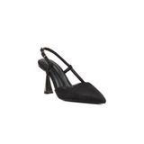 Ayakmod 459158 Z Siyah Simli Tekstil Kadın Abiye Ayakkabı Stiletto Düğün Nişan Ayakkabısı - 38