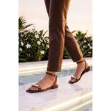 Ayakmod 513106 Z Kahve Kadın Sandalet - 0-Kahverengi
