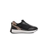Ayakmod 7539 Siyah Beyaz Slip On Kadın Sneaker,Siyah 36