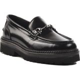 Ayakmod 7710 Siyah Açma Deri Erkek Loafer Ayakkabı