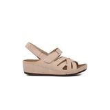 Ayakmod Ayk 09 985 Kadın Dolgu Sandalet,Bej 36