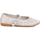 Ayakmod Gümüş Taşlı Tekstil Kadın Babet 116 Z