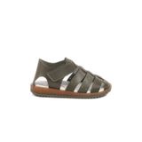 Ayakmod Haki Cırtlı Hafif Unisex Çocuk Sandalet 17370 B