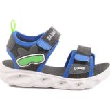 Ayakmod Mavi Cırtlı Işıklı Erkek Çocuk Spor Sandalet 018127 P