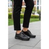 Ayakmod PLV020 Hakiki Deri Siyah Kadın Günlük Ayakkabı