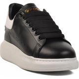 Ayakmod Premium 02028 M Beyaz-Siyah-Beyaz Hakiki Deri Erkek Sneaker - Siyah - Beyaz