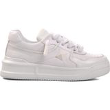 Ayakmod Premium 1306 Beyaz Cilt Erkek Sneaker - 43